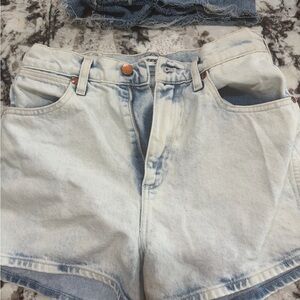 Wrangler Light Wash Denim Shorts